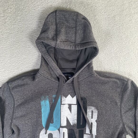 Ecko Unltd Hoodie Sweatshirt Mens XL Gray Pullover Spellout Long Sleeve - Picture 2 of 16